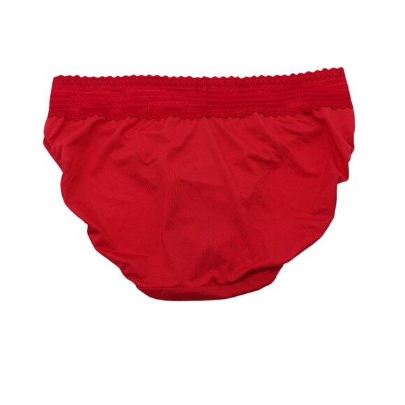 NWT Warners No Pinching No Problems Dig-Free Comfort Lace Hi-Cut Panty Sz L Red - Picture 3 of 5